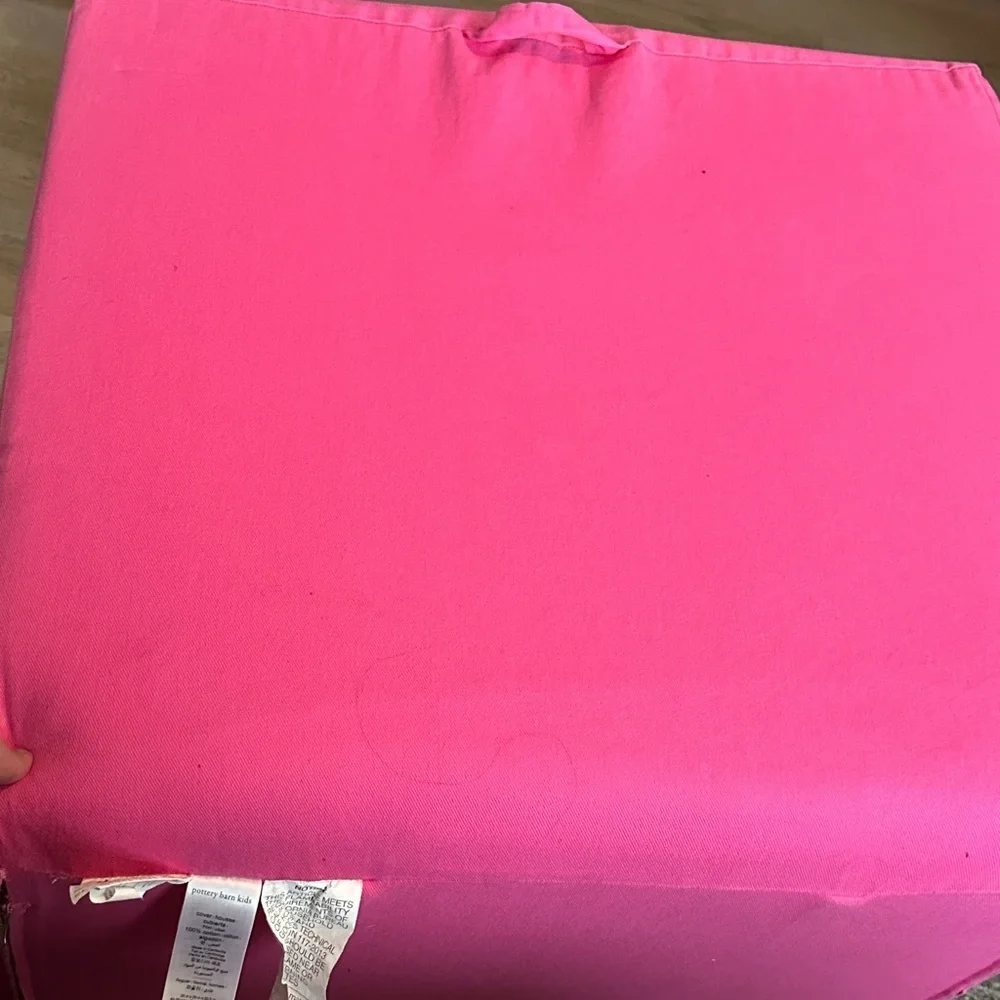 Pottery Barn Kids Pink Armchair  COVER only. Saylix in white